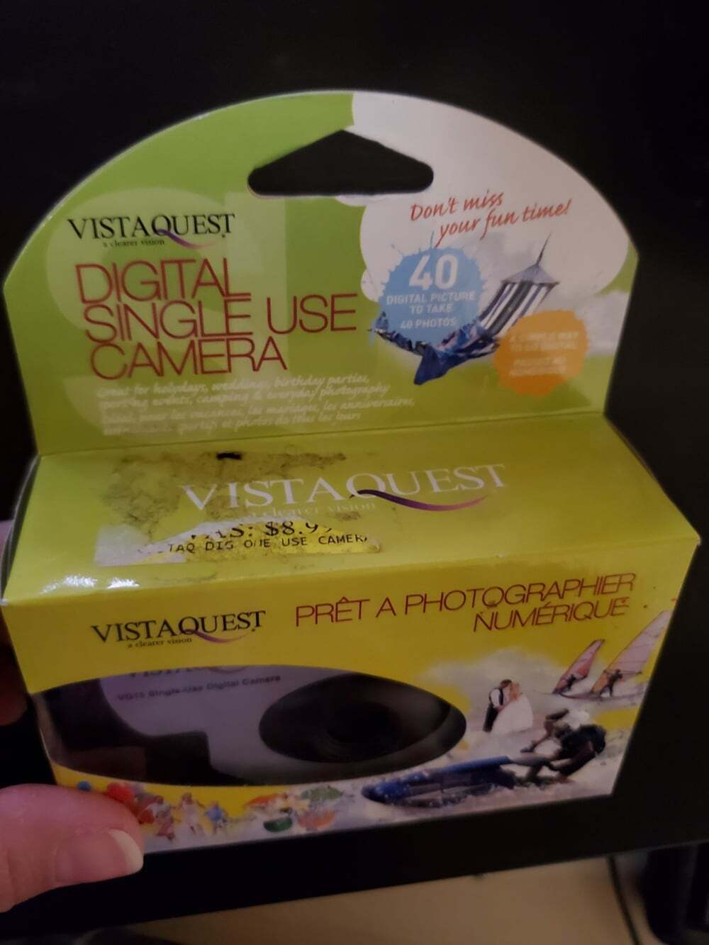 VistaQuest Single-Use Digital Camera Disposable 40 shots NEW